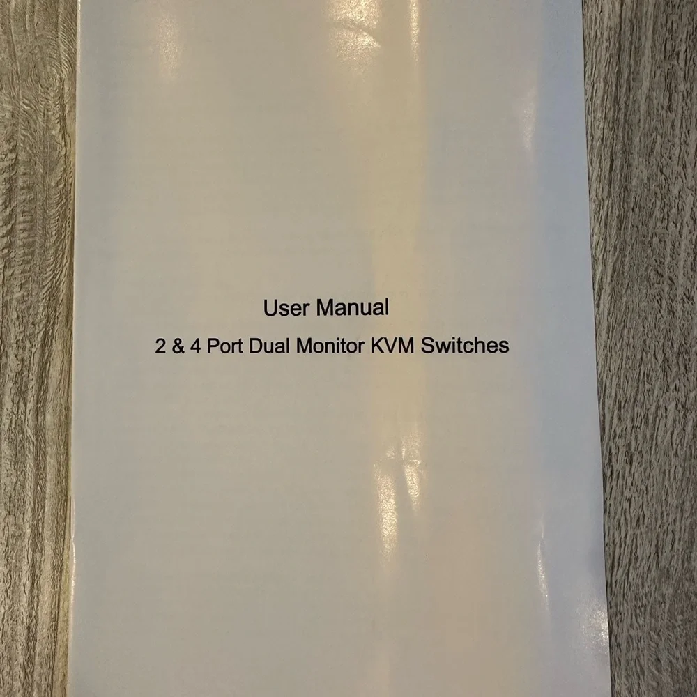 HDMI KVM Swith 2 Port Dual Monitor Extend Display